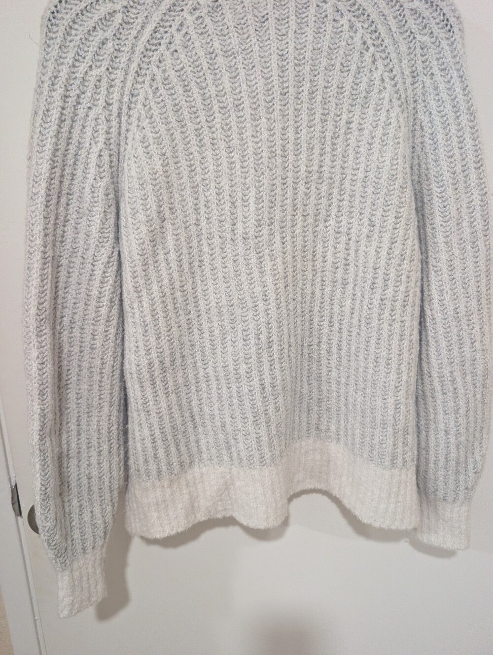 Everlane Grey Luxe Teddy Wool Oversized Half Zip Knit Sweater - Picture 11 of 16
